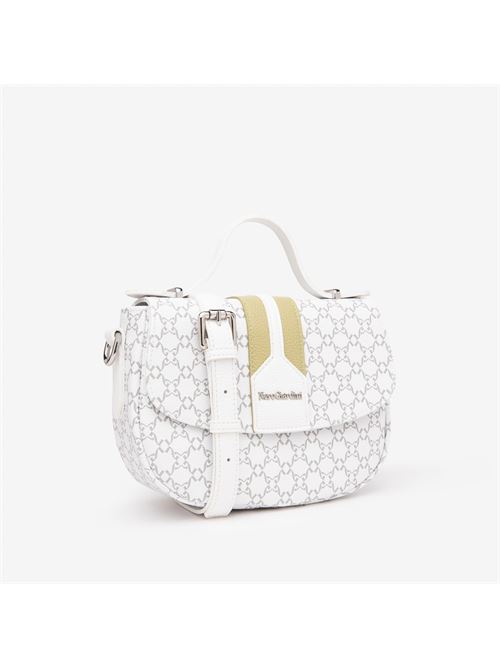 borsa a mano da donna in materiale tecnico bianca NERO GIARDINI | E543934D707